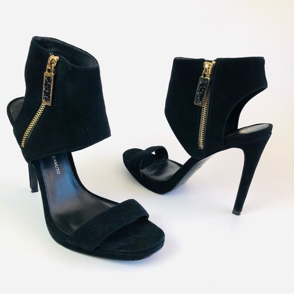 Vince Camuto Signature Shaylee Suede Cuff Stiletto Sandals - Picture 3 of 15
